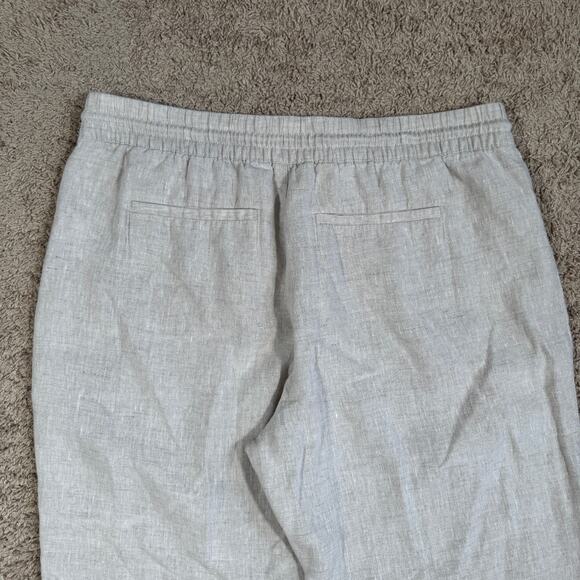 Athleta Retreat Linen Jogger Pants Womens XL Cream Lightweight Pockets - Picture 8 of 11